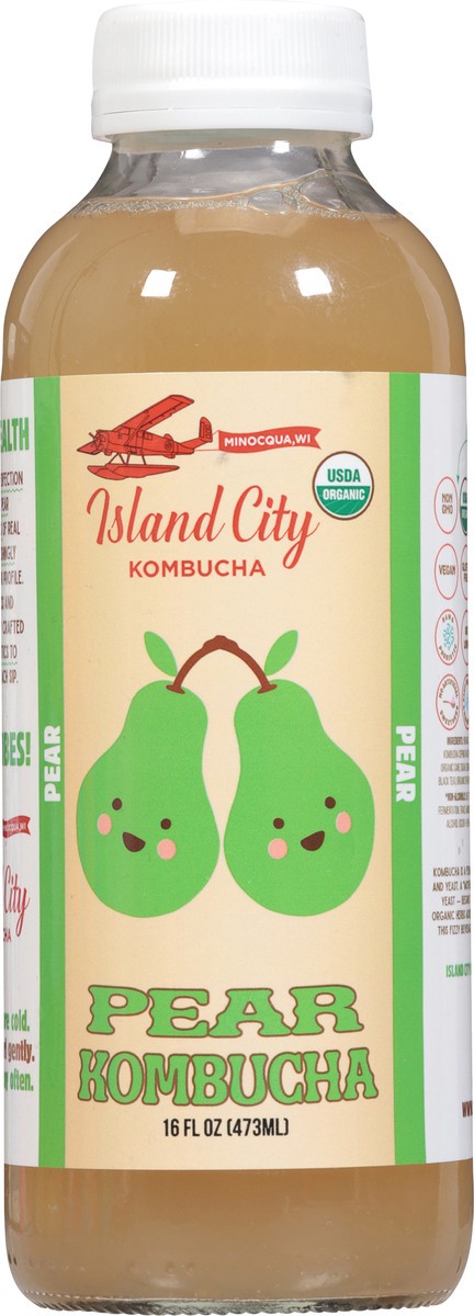 slide 12 of 13, Island City Kombucha Pear Kombucha 16 fl oz, 16 fl oz