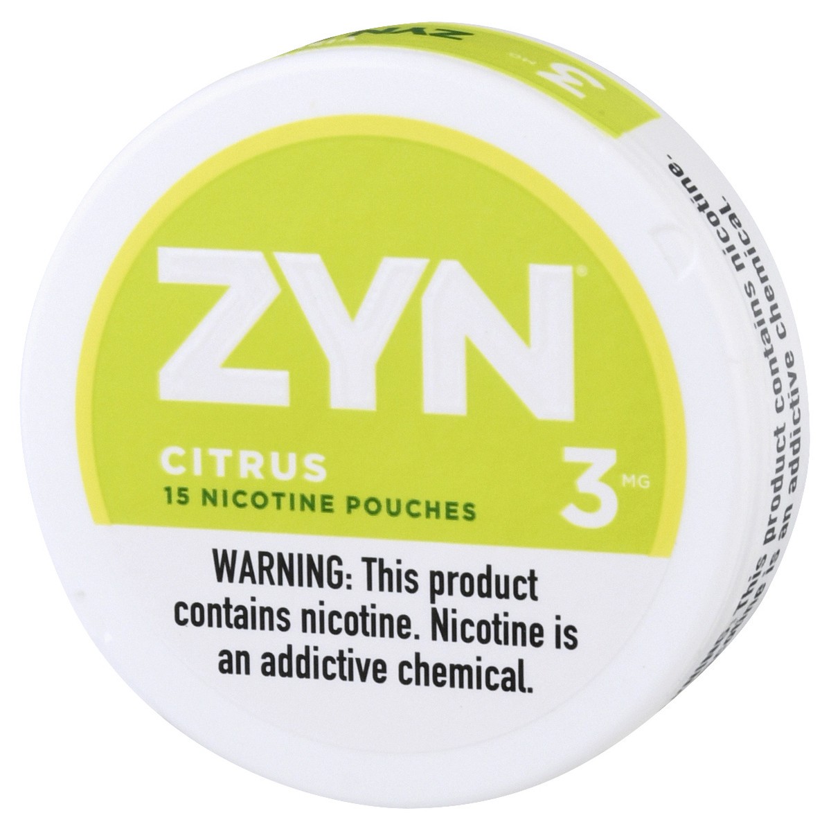 slide 3 of 9, ZYN Citrus 3 Mg Nicotine Pouches, 15 ct