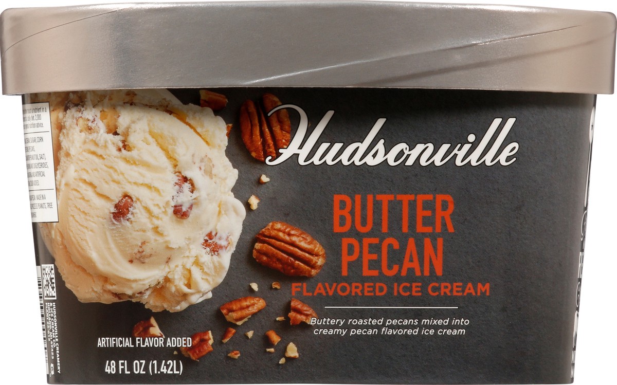 slide 1 of 21, Hudsonville Butter Pecan Flavored Ice Cream 48 fl oz, 48 fl oz