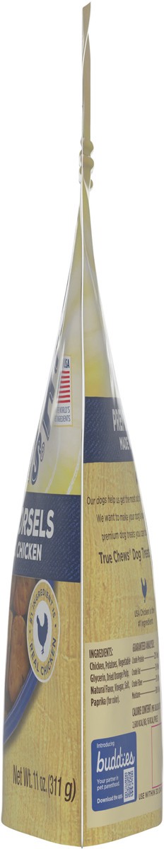 slide 4 of 10, Blue Buffalo True Chews Premium Morsels Natural Dog Treats, Chicken 11 oz bag, 11 oz