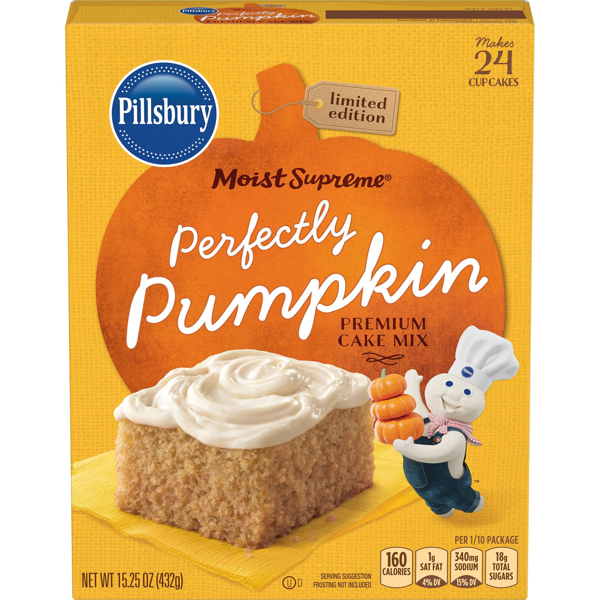 slide 1 of 1, Pillsbury Pumpkin Cake Mix, 15.3 oz