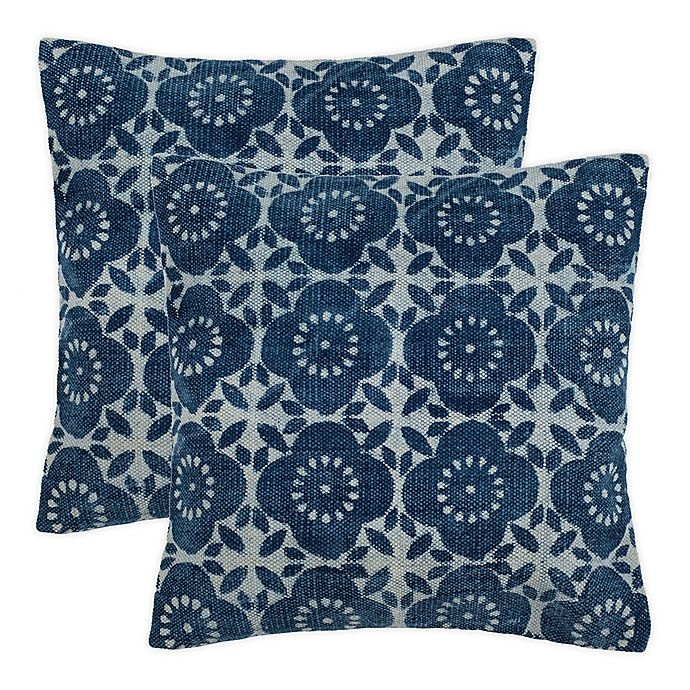 slide 1 of 2, Safavieh Danity Square Throw Pillows - Indigo, 2 ct