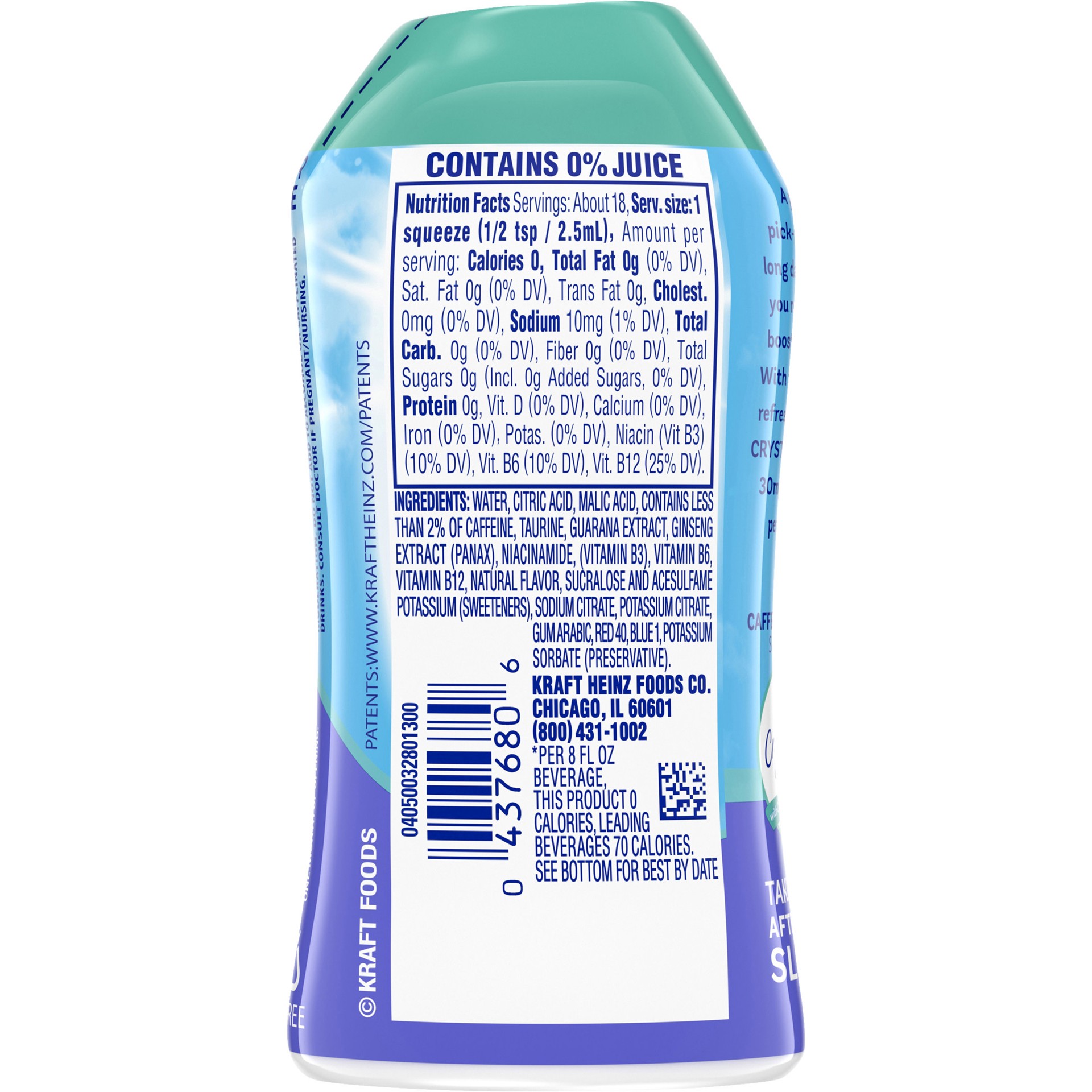 slide 3 of 5, Crystal Light Liquid Acai Berry Bliss Naturally Flavored Drink Mix with Caffeine, 1.62 fl oz Bottle, 1.62 fl oz