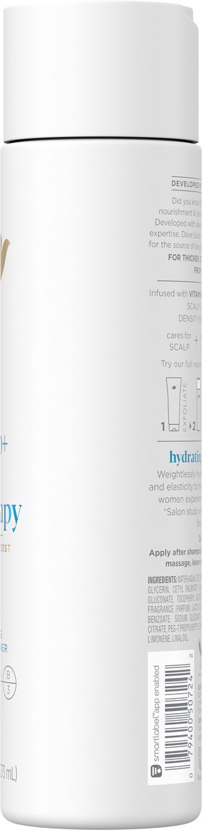 slide 7 of 13, Dove Density Boost Hydrating Conditioner Scalp + Hair Therapy 9.25 Oz, 9.25 oz