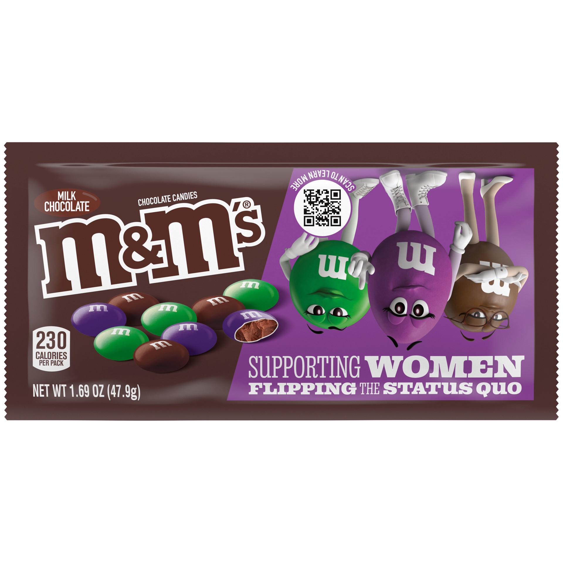 slide 1 of 1, M&M's Limited Edition Milk Chocolate Candy, featuring Purple Candy, 1.69 oz Bag, 1.69 oz