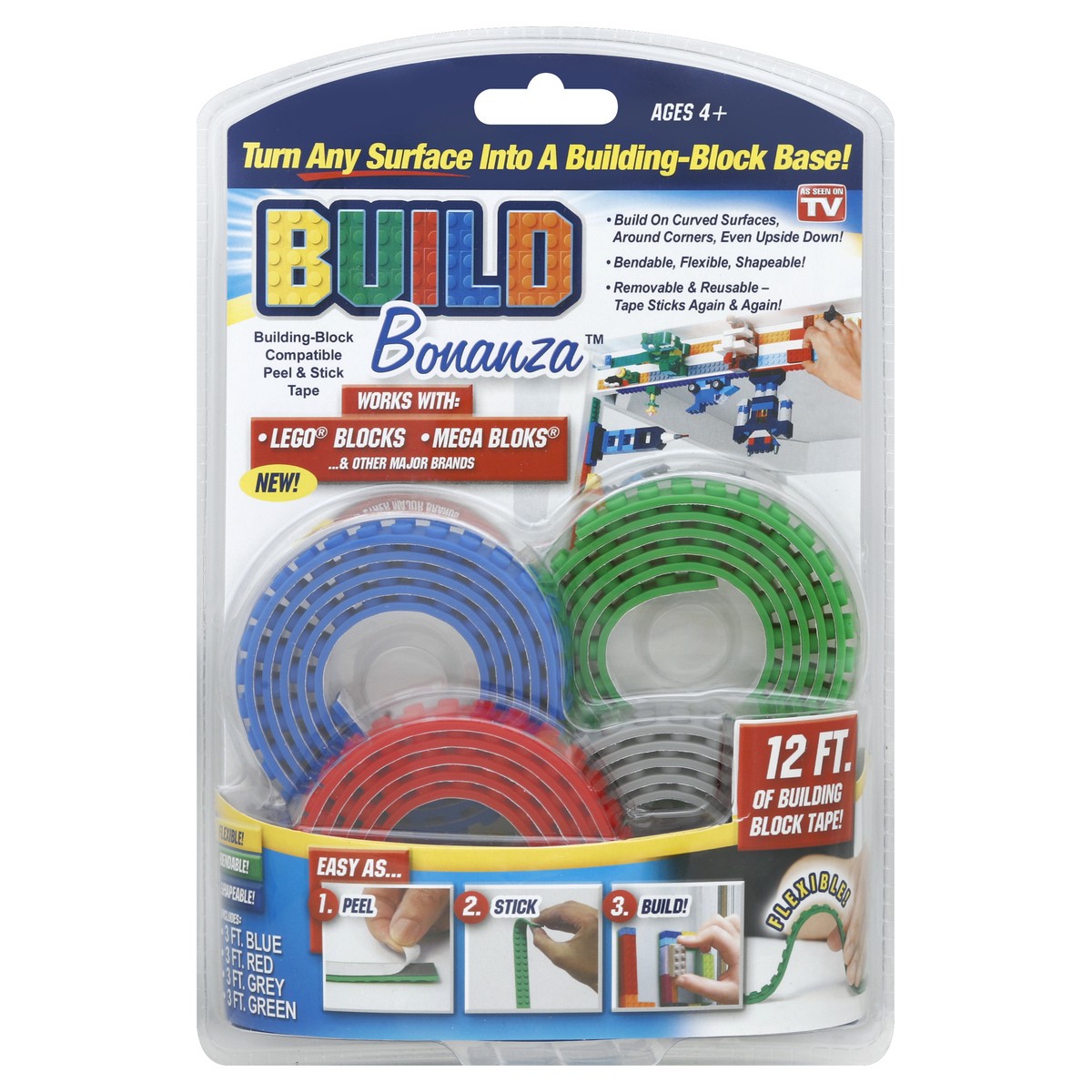 slide 3 of 3, Hartz Bonanza Building Block Tape 1 ea, 12 ft