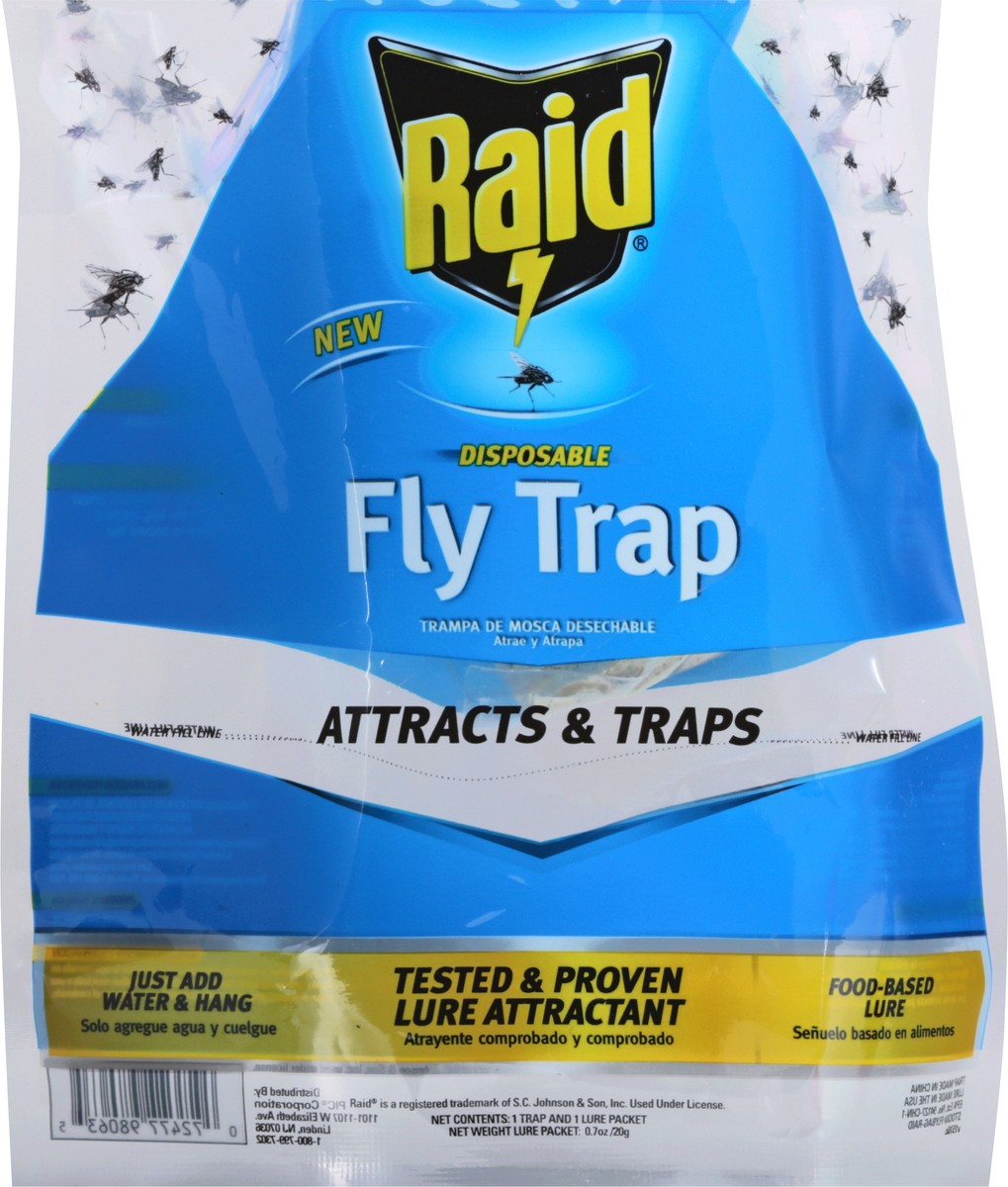slide 5 of 11, Raid Attracts & Traps Fly Trap 0.7 oz, 0.7 oz