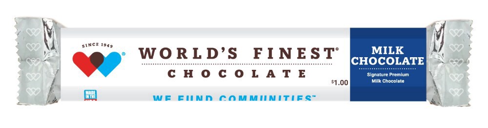 slide 1 of 1, Worlds Finest Milk Chocolate - 1.1 oz, 1.1 oz