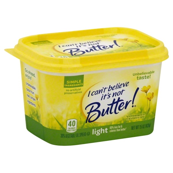 slide 1 of 1, I Can't Believe It's Not Butter! Light, 15 oz