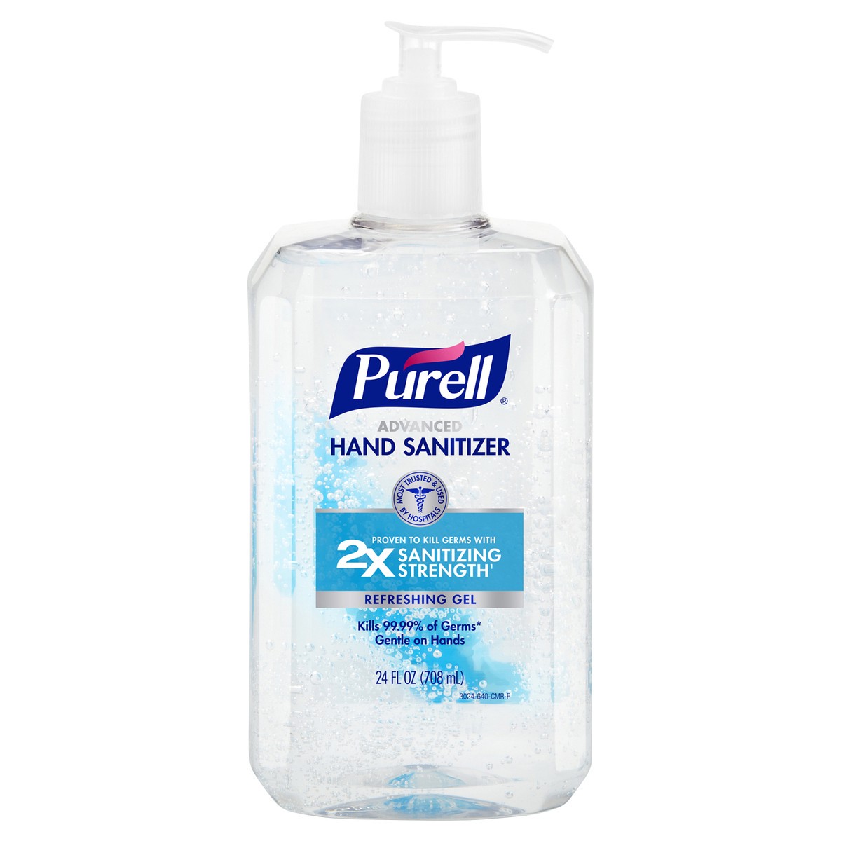 slide 1 of 9, Purell Advanced Hand Sanitizer, 24 fl oz Table Top Pump Bottle, 24 fl oz