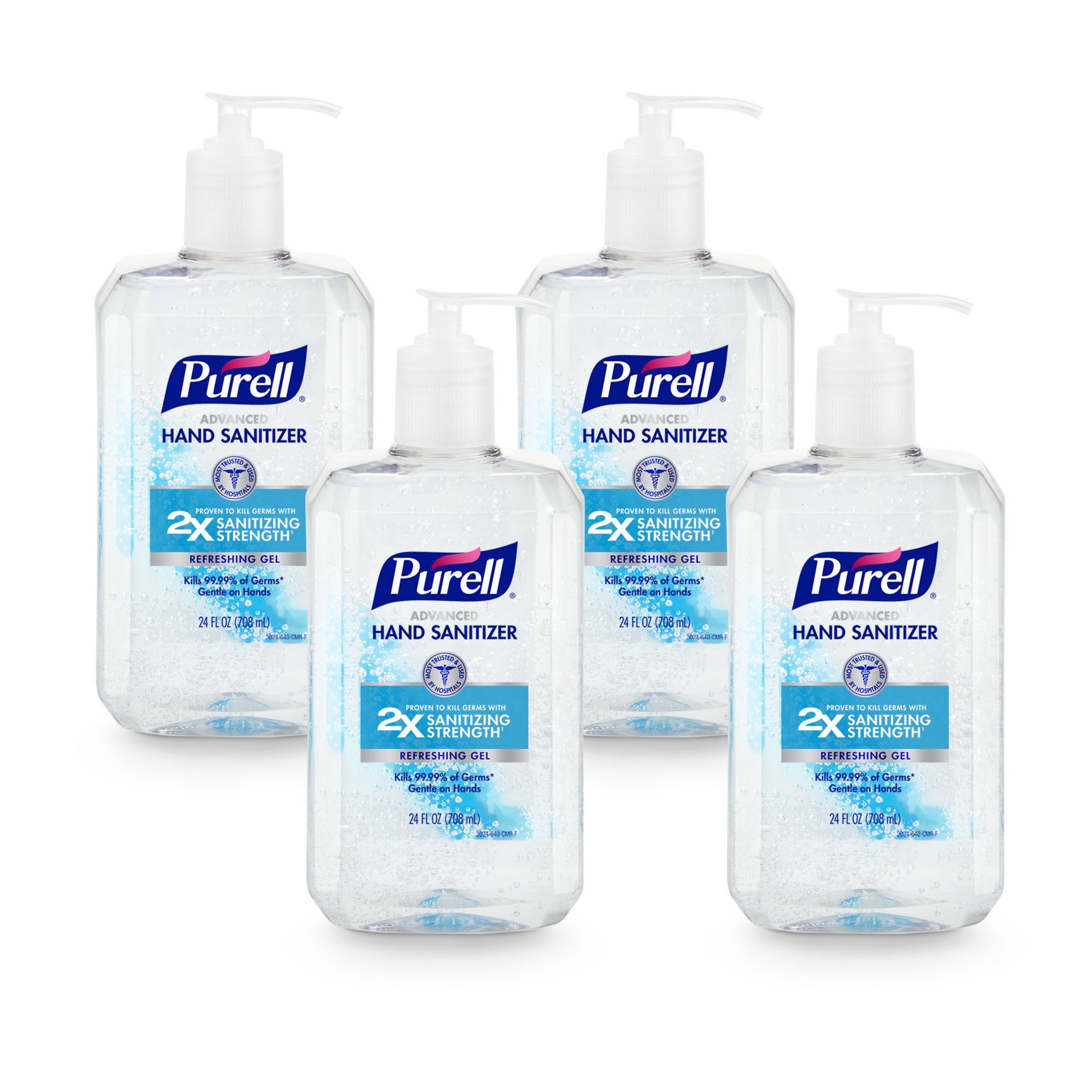 slide 1 of 9, Purell Advanced Hand Sanitizer, 24 fl oz Table Top Pump Bottle, 24 fl oz