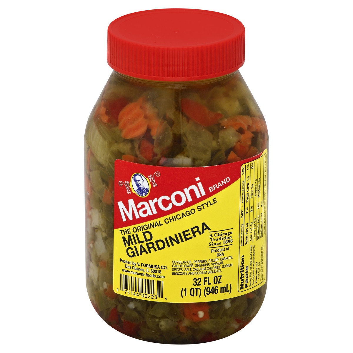 slide 3 of 3, Marconi Mild Giardiniera, 32 oz