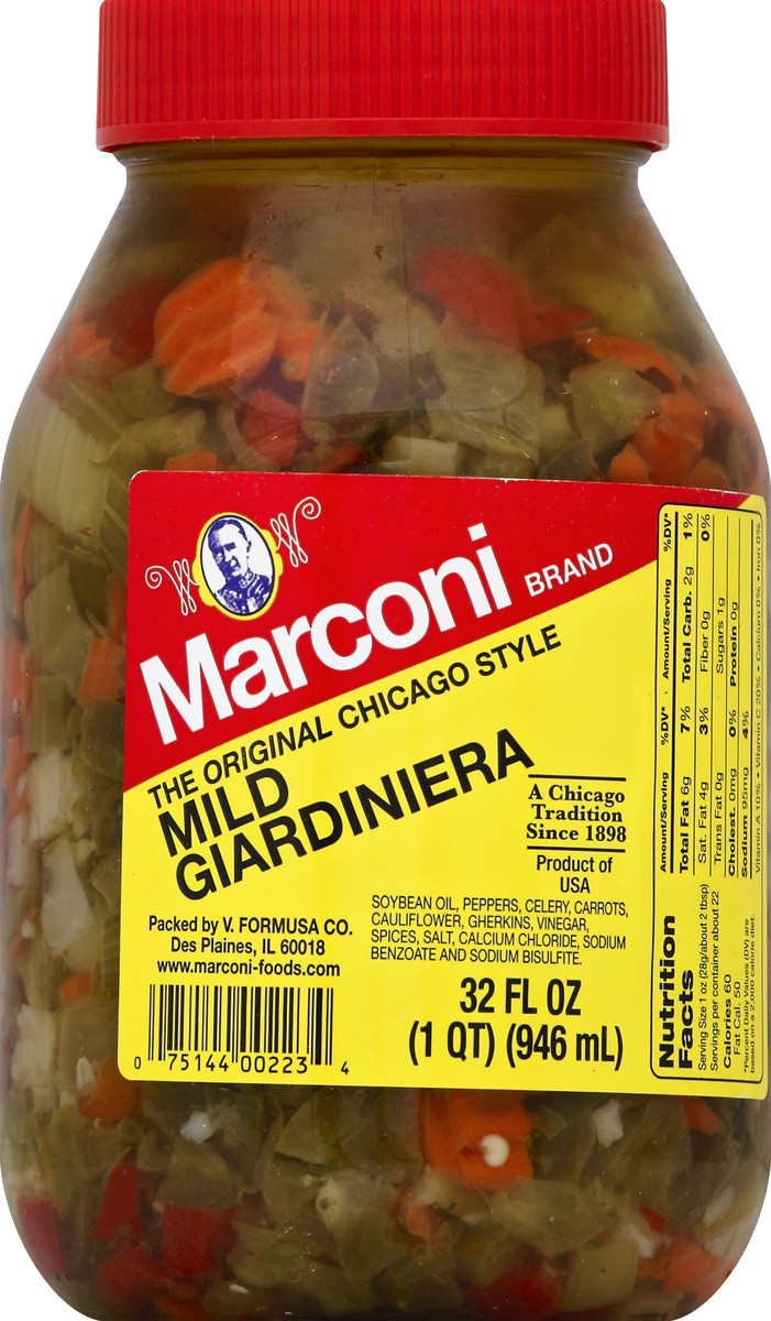 slide 1 of 3, Marconi Mild Giardiniera, 32 oz