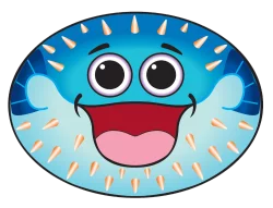 X Kites Microkite Seacreature Kite - Pufferfish