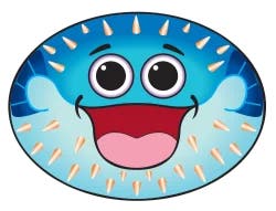 X Kites Microkite Seacreature Kite - Pufferfish
