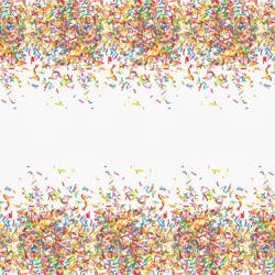 Meijer Sprinkles Plastic Table Cover, Rectangular