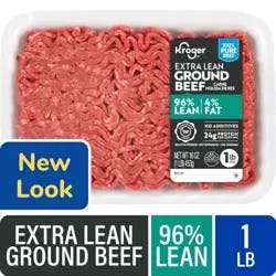 Kroger® 96/4 Extra Lean Ground Beef Tray 1 LB