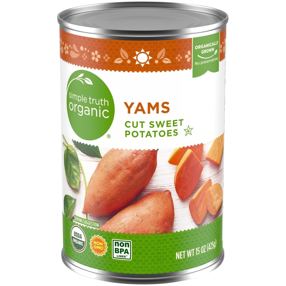 slide 1 of 1, Simple Truth Organic Yams, 15 oz