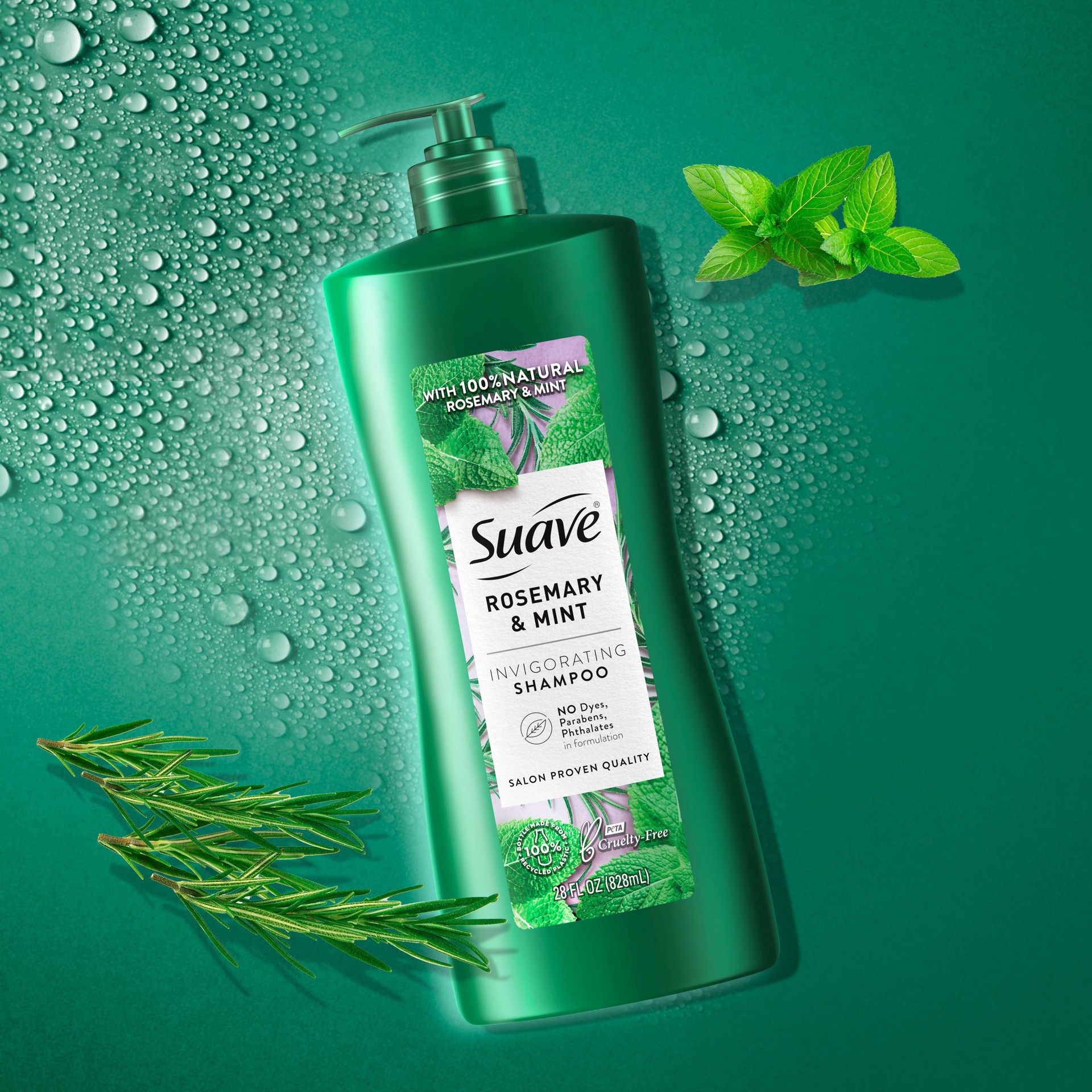 slide 9 of 9, Suave Invigorating Pump Shampoo Rosemary & Mint - 28 fl oz, 28 fl oz