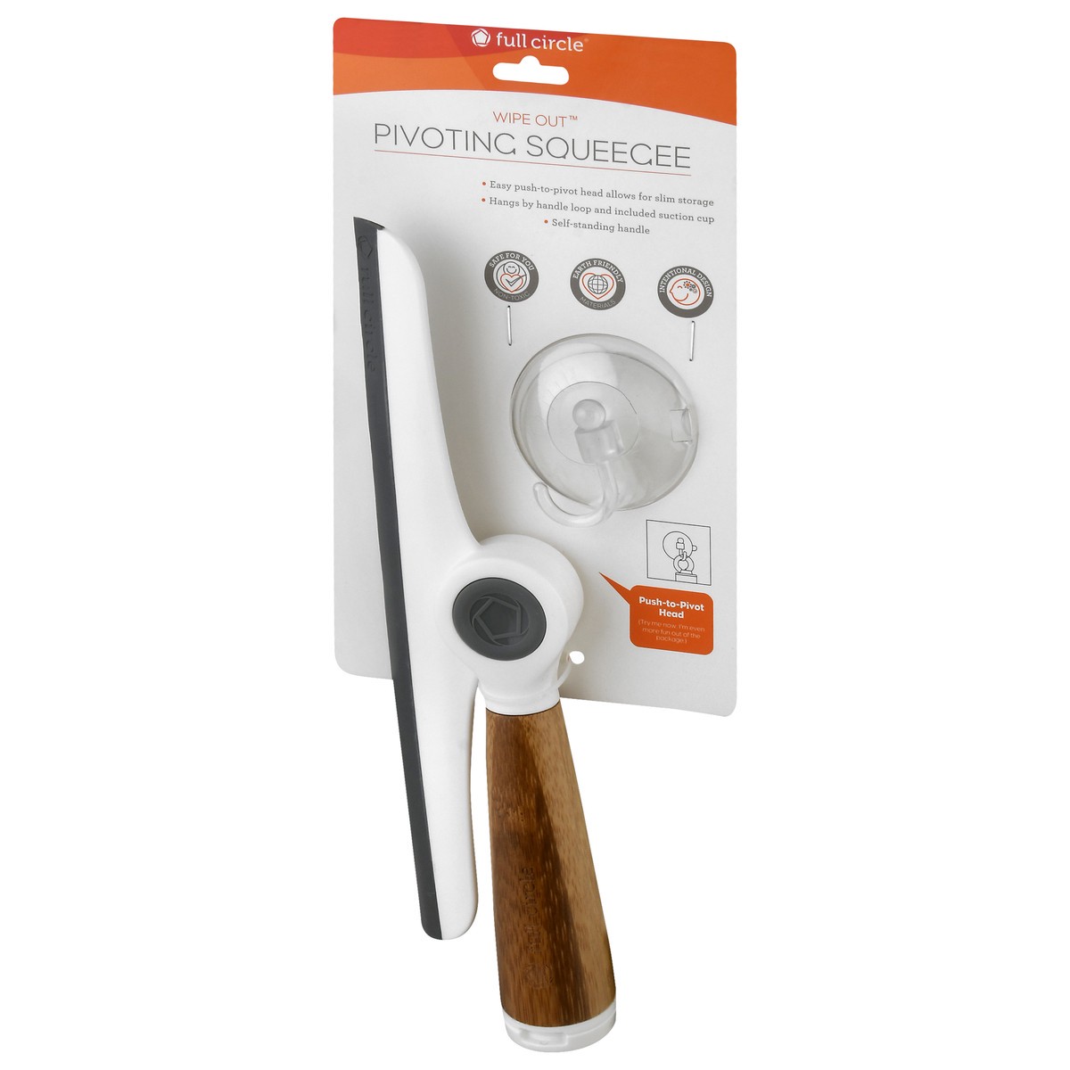 slide 6 of 9, Full Circle Wipe Out Pivoting Squeegee 1 ea, 1 ct