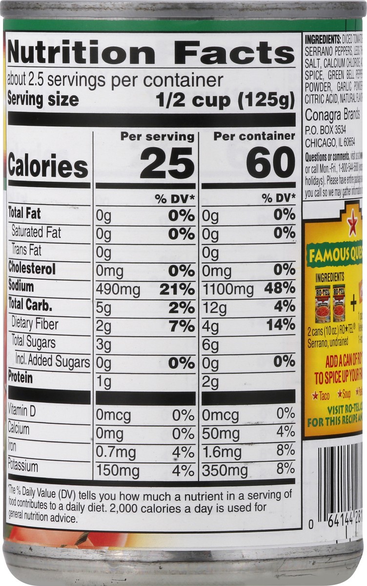 slide 4 of 8, Rotel Diced Tomatoes With Serrano Pepper 10 oz, 10 oz