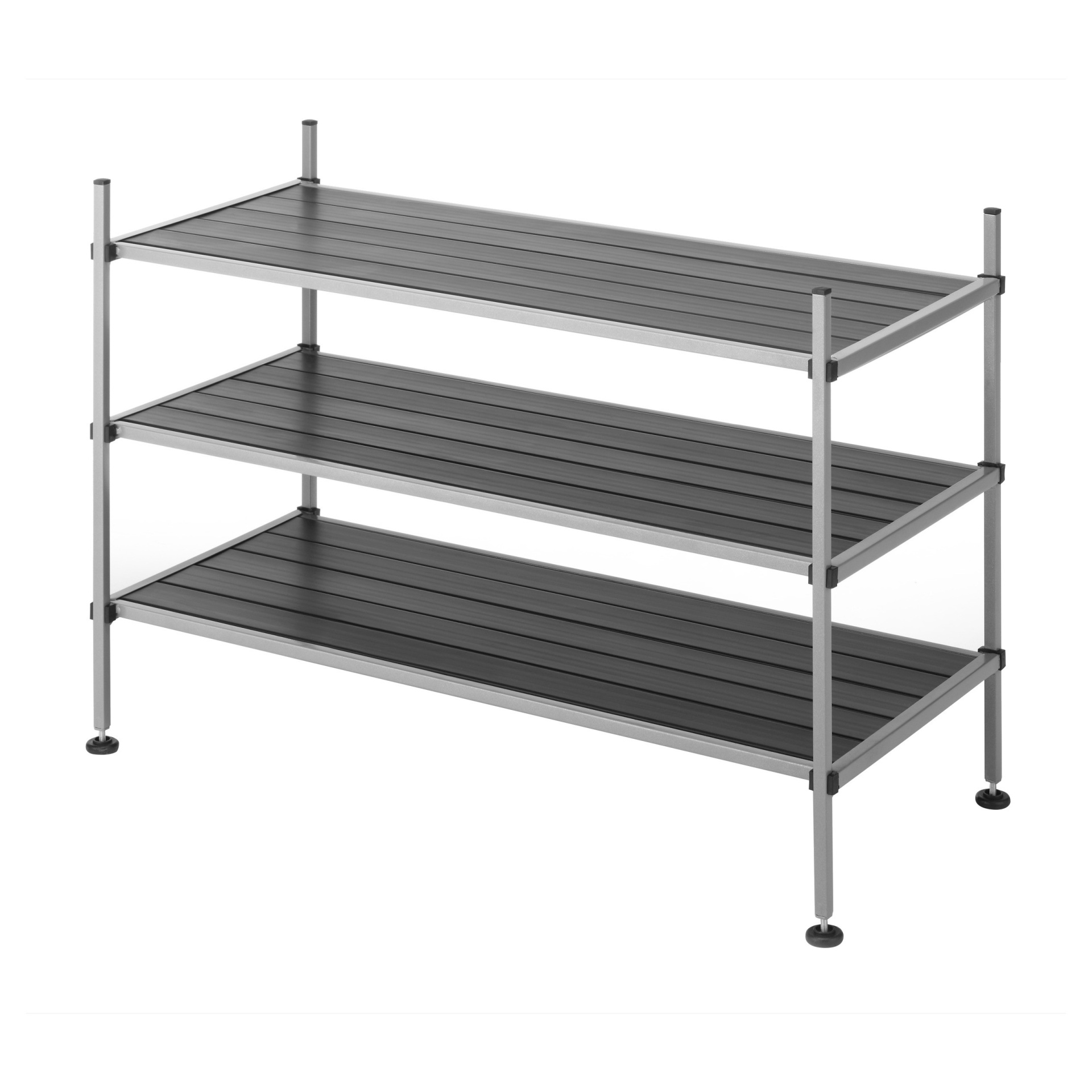 slide 1 of 1, Whitmor 3 Tier Storage Shelves - Gray, 1 ct