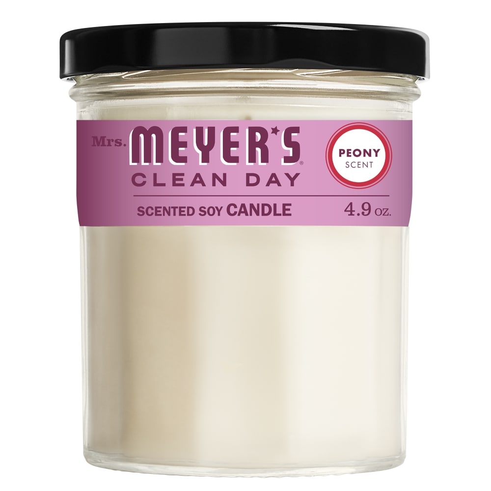 slide 1 of 1, Meyer's Small Peony Candle, 4.9 oz
