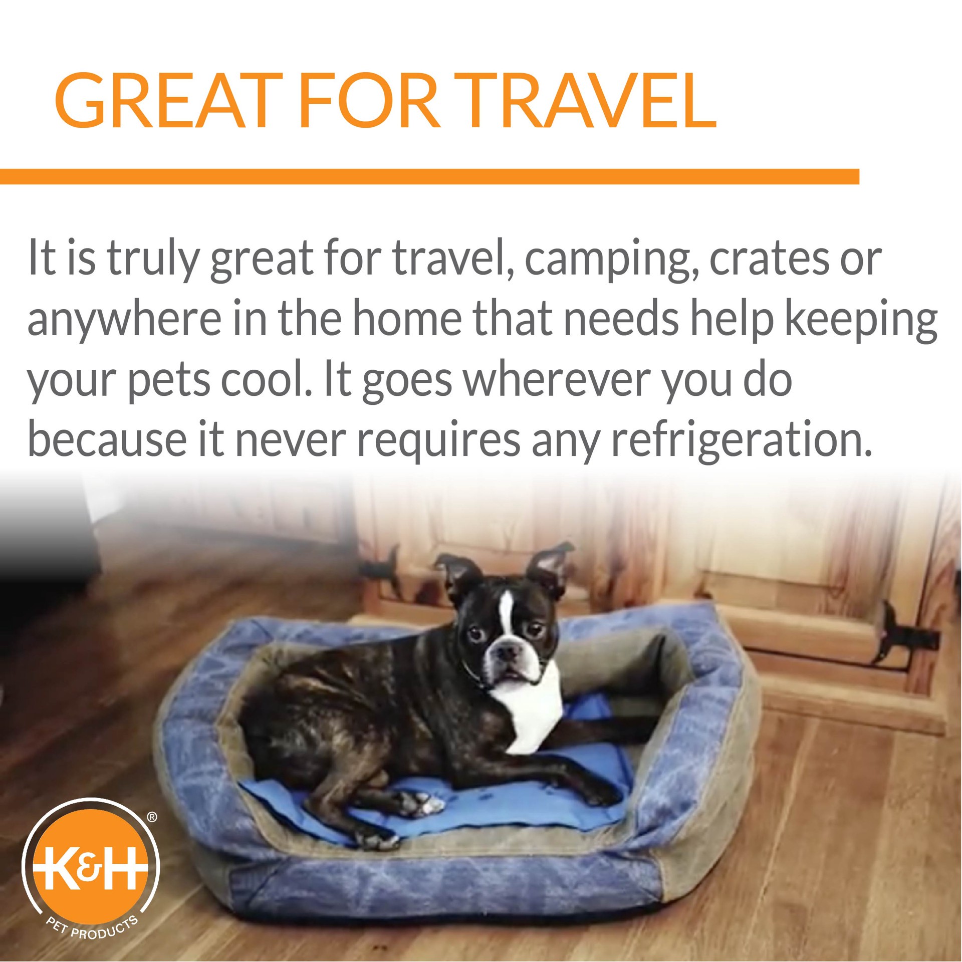 slide 5 of 9, K & H K&H Pet Products Coolin' Pet Pad Blue Small 11 X 15 Inches (4C FFP), 11 in
