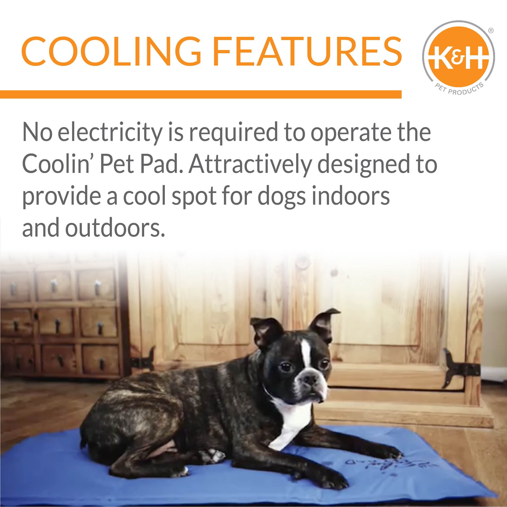 slide 9 of 9, K & H K&H Pet Products Coolin' Pet Pad Blue Small 11 X 15 Inches (4C FFP), 11 in