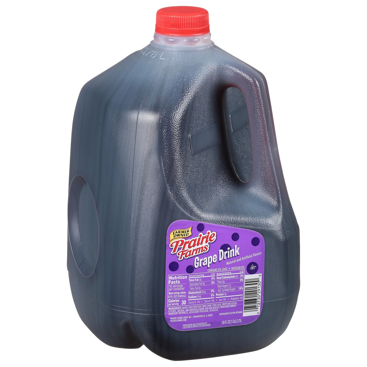 slide 2 of 13, Prairie Farms Grape Drink - 128 oz, 1 gal