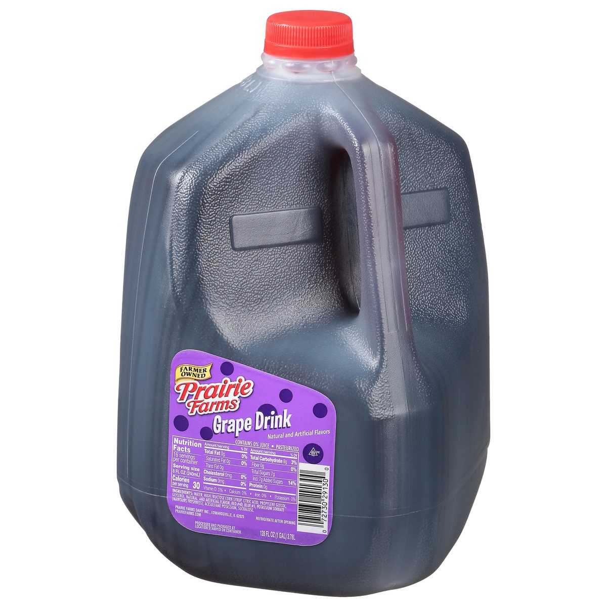 slide 7 of 13, Prairie Farms Grape Drink - 128 oz, 1 gal