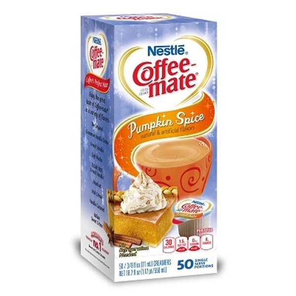 slide 1 of 1, Coffee-Mate Pumpkin Spice Creamer, 50 ct