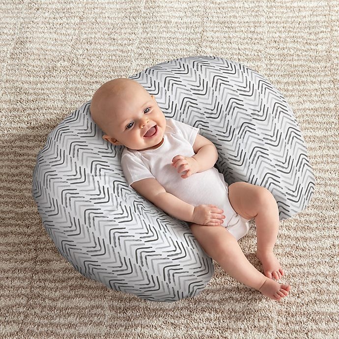 slide 3 of 6, Boppy Original Nursing Pillow and Positioner - Grey Cable, 1 ct