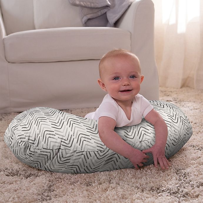slide 4 of 6, Boppy Original Nursing Pillow and Positioner - Grey Cable, 1 ct