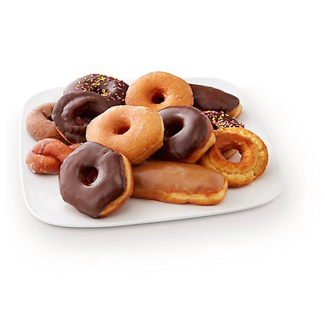 slide 1 of 1, Bakery Donut Raised Assorted 12 Count - Each, 12 ct