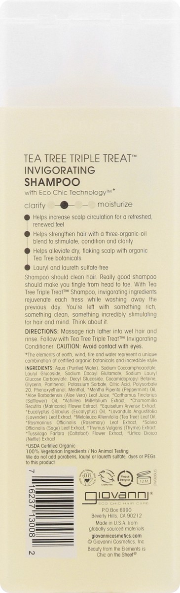 slide 9 of 12, Giovanni Tea Tree Triple Treat Invigorating Shampoo, 8.5 oz