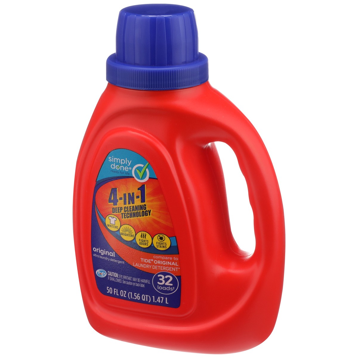 slide 3 of 8, Simply Done Original 4-In-1 Liquid Laundry Detergent, 50 fl oz; 1 liter