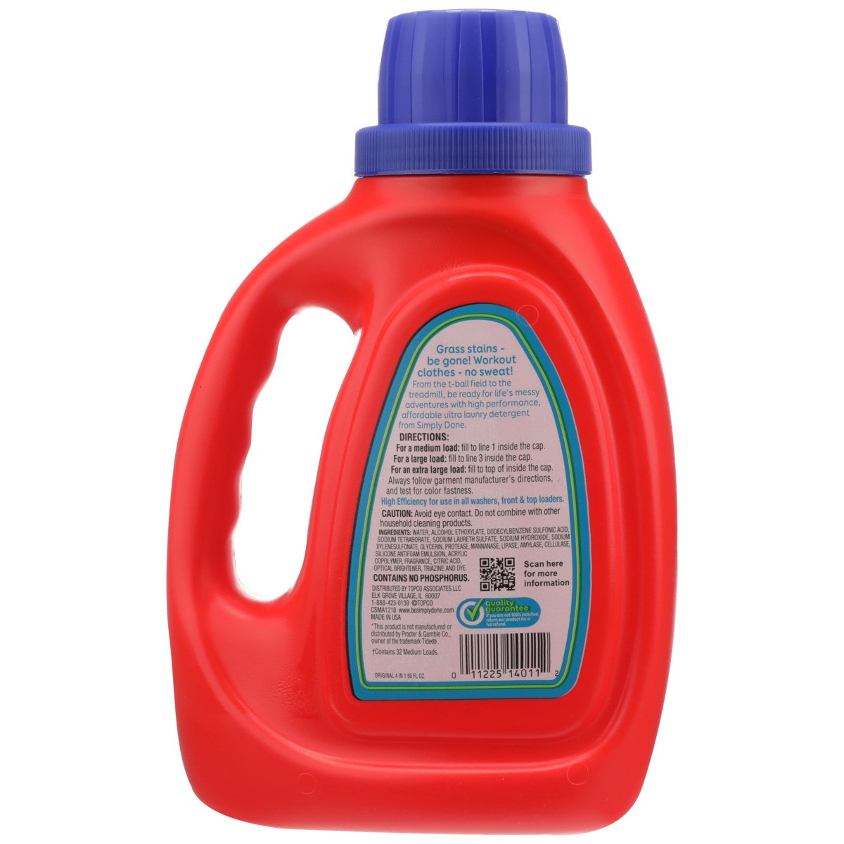 slide 8 of 8, Simply Done Original 4-In-1 Liquid Laundry Detergent, 50 fl oz; 1 liter