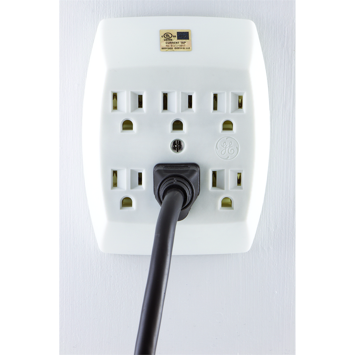 slide 4 of 5, General Electric Grounded 6-Outlet Tap, White, 1 ct