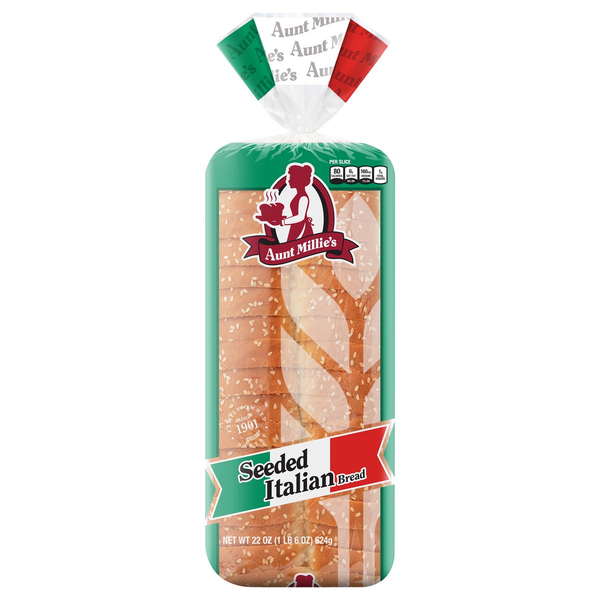 slide 1 of 9, Aunt Millie's Seeded Italian Bread 22 oz, 22 oz
