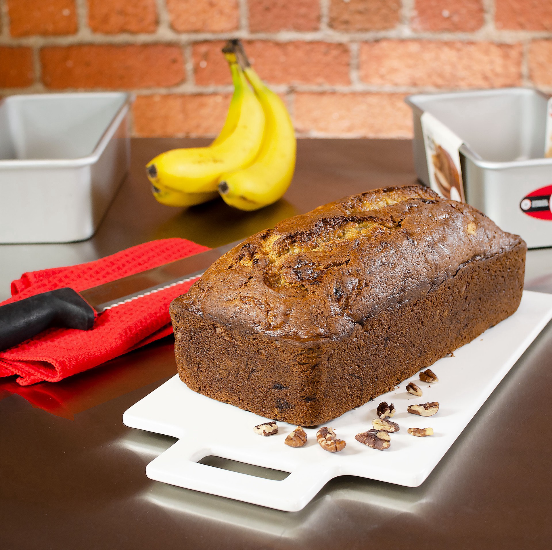 slide 4 of 4, Fat Daddio's Proseries Bakeware Anodized Aluminum Bread Pans, 2ct., 2 ct