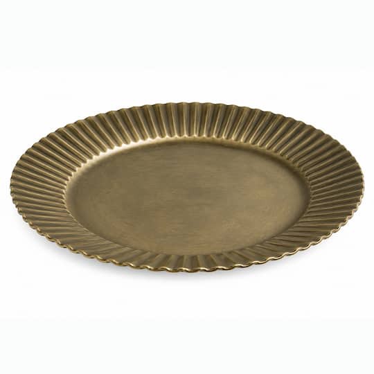 slide 1 of 3, 9.5" Round Fluted Tabletop Tray By Ashland, 9.5 in