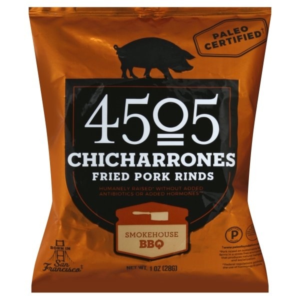 slide 1 of 1, 4505 Meats Smokehouse Bbq Chicharrones, 1 oz