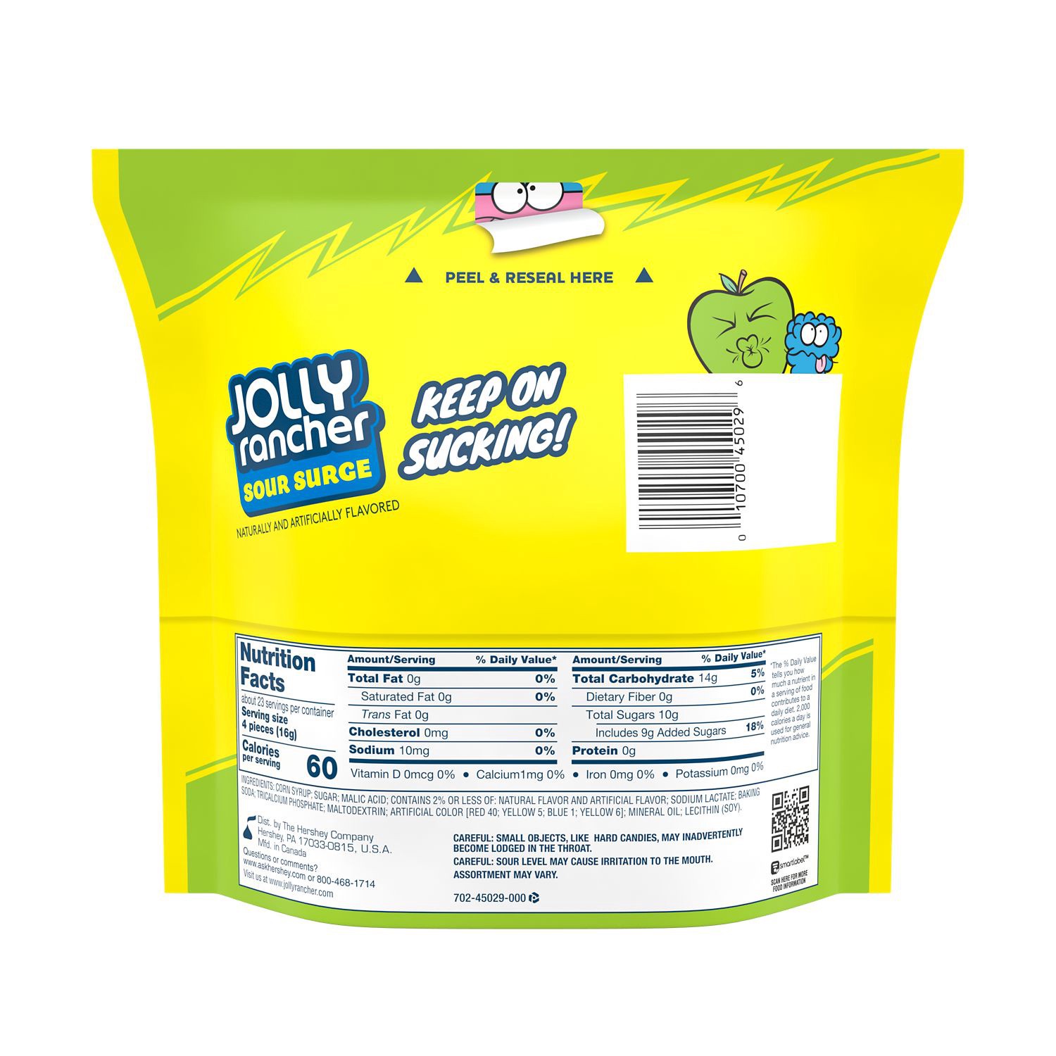 slide 2 of 2, Jolly Rancher Assorted Sour Surge Candy, 13 oz