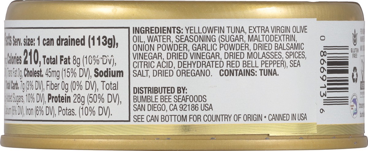 slide 8 of 9, Bumble Bee Prime Balsamic & Herb Yellowfin in Extra Virgin Olive Oil 5 oz, 5 oz