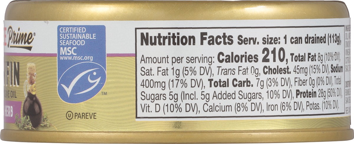 slide 7 of 9, Bumble Bee Prime Balsamic & Herb Yellowfin in Extra Virgin Olive Oil 5 oz, 5 oz