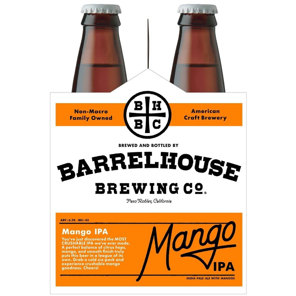 slide 2 of 2, BarrelHouse Brewing Co. Barrelhouse Brewing Mango IPA, 6 ct