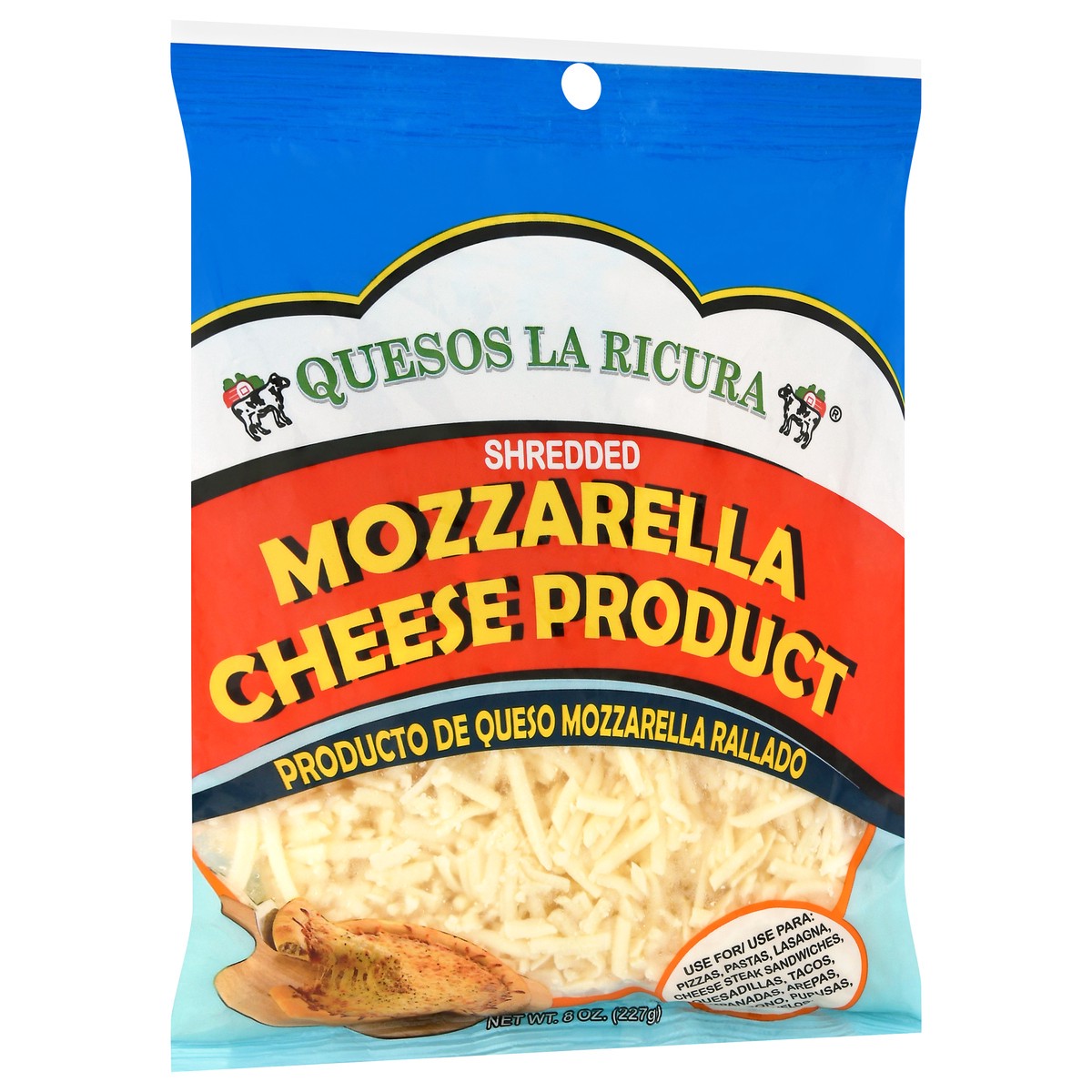 slide 6 of 9, Quesos La Ricura Mozzarella Shredded Cheese Product - 8 oz, 8 oz