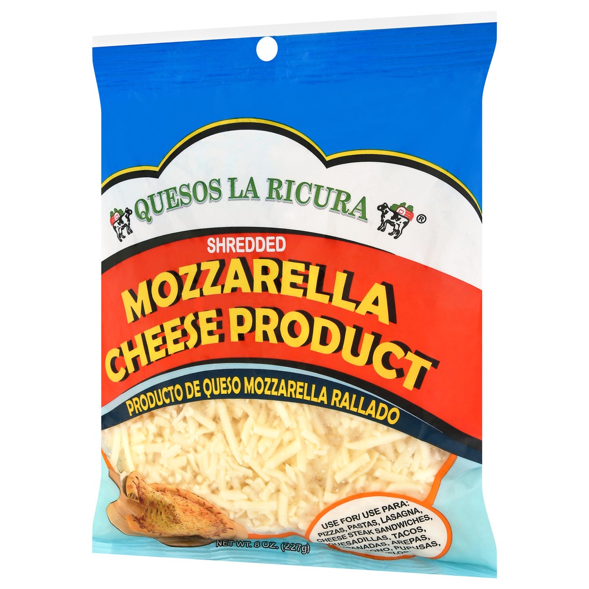 slide 8 of 9, Quesos La Ricura Mozzarella Shredded Cheese Product - 8 oz, 8 oz