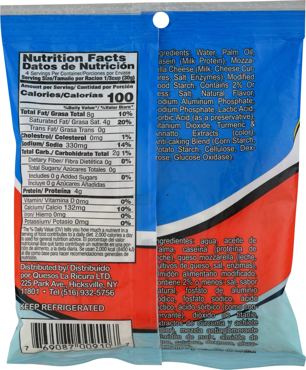 slide 2 of 9, Quesos La Ricura Mozzarella Shredded Cheese Product - 8 oz, 8 oz